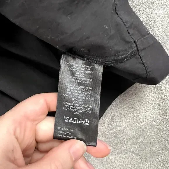 Anthropologie Somerset Mini Dress Womens L Black Tiered Boho Peasant - Picture 4 of 10